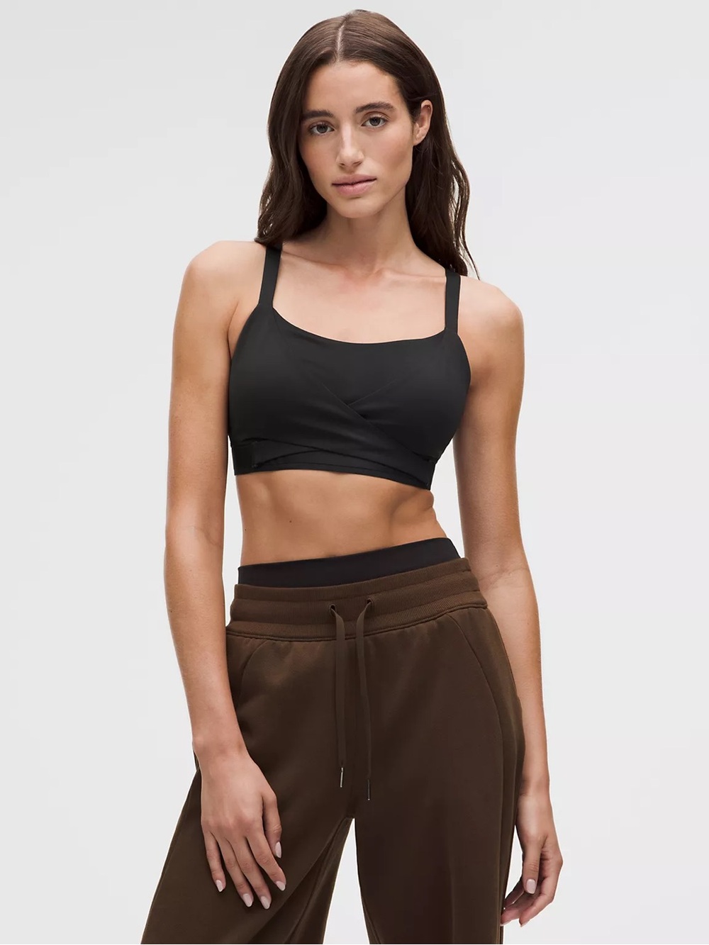 NWT Lululemon Black Super-Soft Adjustable Recovery Bra Women's Size M